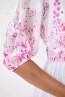 فستان شيفون بنقشة زهري