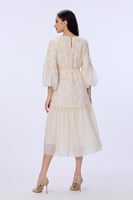 فستان بيج فاتح ميدي