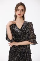 فستان طبع مخمل