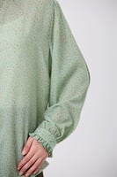 بلوزة شيفون ناعم اخضر