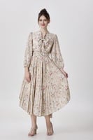 فستان ستان ميدي