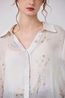 بلوزة شيفون بيج