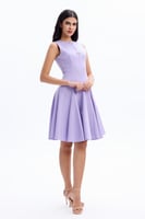 فستان بنفسجي فاتح قصير