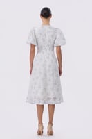 فستان سكري بنقشة الزهر