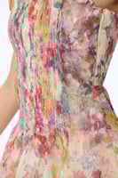 فستان اورغنزا بنقشة الوان