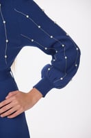 فستان استريتش مع اكسسوار