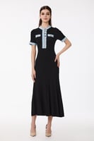 فستان صوف استرتش