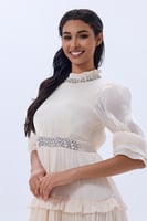 فستان شيفون مع كريستال