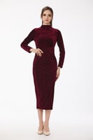 فستان مخمل استرتش