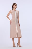 فستان استريتش باودر بينك