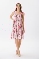 فستان قطن بنقشة الورد