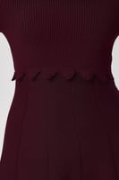 فستان استرتش عنابي