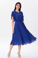 فستان بليسية أزرق ملكي