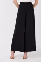 بنطلون كريب ناعم أسود