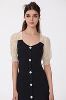 فستان استرتش مع دانتيل