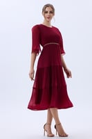 فستان شيفون بليسيه