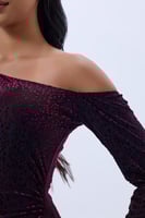 فستان تول بنقشة الفهد