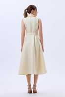 فستان كريب مع تطريز