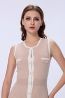 فستان استريتش باودر بينك