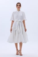 فستان شيفون مطرز