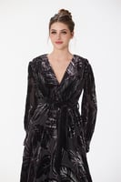 فستان طبع مخمل