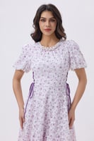 فستان ميدي أبيض مورد | Prando