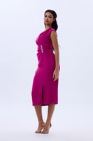 فستان كريب فوشي