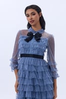 فستان تول كريستال