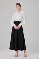 بلوزة ابيض سادة