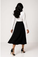 تنورة اسود شتوي ملمس بارز