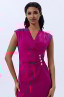 فستان كريب فوشي