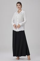 بلوزة شيفون بكلف كريستال