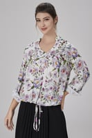 بلوزة قطن فضفاضة