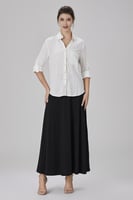 بلوزة كتان اوف وايت مع جيب