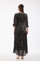 فستان طبع مخمل