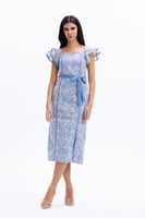 فستان سماوي ميدي