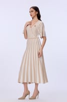 فستان استرتش مقلم