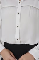 بلوزة شيفون بكلف كريستال