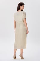 فستان لوريكس ذهبي بليسية