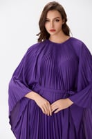 فستان بليسية شيفون بنفسجي