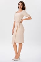 فستان شيفون بتخاريخ دانتيل