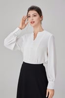 بلوزة ابيض سادة