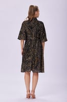 فستان مخمل بنى فاتح