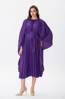 فستان بليسية شيفون بنفسجي