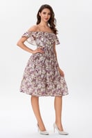 ستان شيفون قصة كورسية مع كشكش