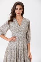 فستان شيفون بنقشة عصرية