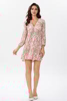 فستان بليسيه بنقشة الورد