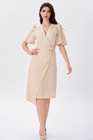 فستان كريب بيج بقصة كلاسيكية