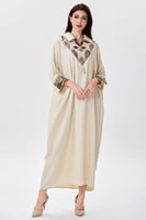 جلابية كتان قصة فراشة