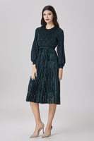 فستان نقشة المخمل